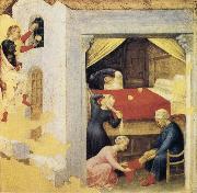 Gentile da Fabriano, St Nicholas and the Three Gold Balls